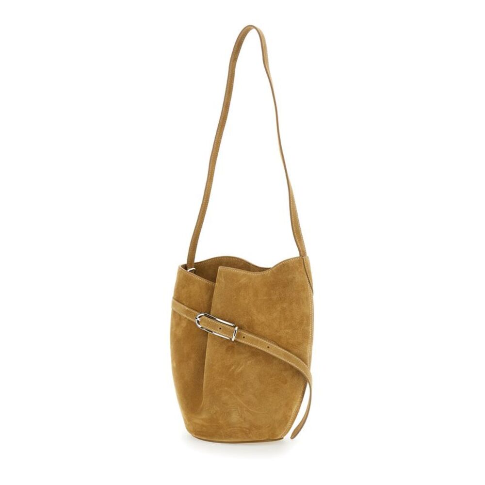 Liffner Women Brown Crossbody Bag With Adjustable Strap In Suede For Women - Picture 2 of 3